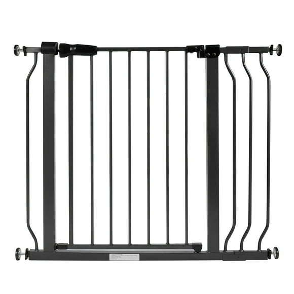 BalanceFrom Easy Walk-Thru Baby Safety Gate for 29.1”-43.3” Opening, 30” Tall, Graphite