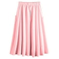 thumbnail image 4 of Aofany Summer Skirts for Women High Waist Irregular Hem Skirt Midi Skirt Casual Flowy Swing A Line Skirts with Pockets, 4 of 5