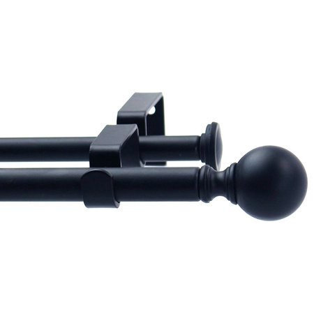 Urbanest Ball Adjustable Double Curtain Rod Set 5 8 28 48
