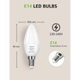 thumbnail image 3 of E14 LED Bulb, Small Edison Screw Candle Bulb, 5.5W Warm White 2700K Non-Dimmable, 3 Pack, 3 of 5
