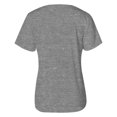 thumbnail image 4 of Moda mujer sólido pliegue Slim Fit cuello en V manga corta Casual camiseta Tops OAVQHLG3B Store lin121212, 4 of 4