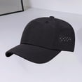 thumbnail image 5 of Spazoro Toddler Boys Girls Baseball Cap, Solid Adjustable Perforated Breathable Washed Cotton Hat for Summer Protection Black, 5 of 9