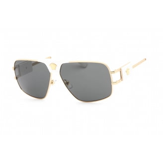 Versace VE2252 100287 BRAND NEW Sunglasses Gold Dark Grey Metal Pilot Unisex Versace VE2252 100287 Sunglasses Gold/Black/Dark Grey Pilot  main image 3