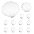 thumbnail image 2 of 12 piezas de hongos de espuma en blanco, sin pintar, para niños, juguete de pintura DIY, 2 of 6