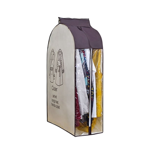 Ropa para colgar, bolsa a prueba de polvo, vestidos, traje, armario, organizador, cremallera, ropa, traje, abrigo, cubierta antipolvo sidaley JJ14448-03