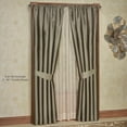 thumbnail image 2 of Luxury Window Treatment | Dark Gray | Polyester Faux Silk | Energy Saving, Noise Reducing, Room Darkening | Elegant 2 Piece Set 96L Window Panels | Wide, Rod Pocket, Curtain Pair | Washable, 2 of 4