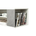 thumbnail image 3 of Wall Mounted Floating TV Stand,Modern Media Console Storage Shelf,Gray, 3 of 7