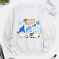 thumbnail image 4 of Sweat-shirt de Noël Femmes Imprimé Pull de Mode Mi Longueur Veste Col Rond Chaud Pull Vacances Noël Outwear Manches Longues Fermeture Cardigan, 4 of 5