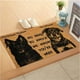 thumbnail image 4 of Felpudo de bienvenida con diseño de perro para puerta de entrada | Felpudo de fibra de coco antideslizante de 40 x 60 cm | Regalo divertido para amantes de las mascotas, ideal para la entrada y, 4 of 7