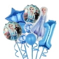 thumbnail image 2 of 9 piezas de globos de la princesa Elsa y Anna de Disney Frozen, decoración para fiesta de cumpleaños infantil, globo de papel de aluminio, 2 of 5