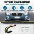 thumbnail image 5 of VEVOR3.28 ft Cable Protector Ramp, 4 Pack of 1 Channel, 18000 lbs/axle Capacity Heavy Duty Rubber Speed Bumps, Floor Cord Cable Protector Wire Cover, for Residential Areas, Private Garages, Gardens, 5 of 10