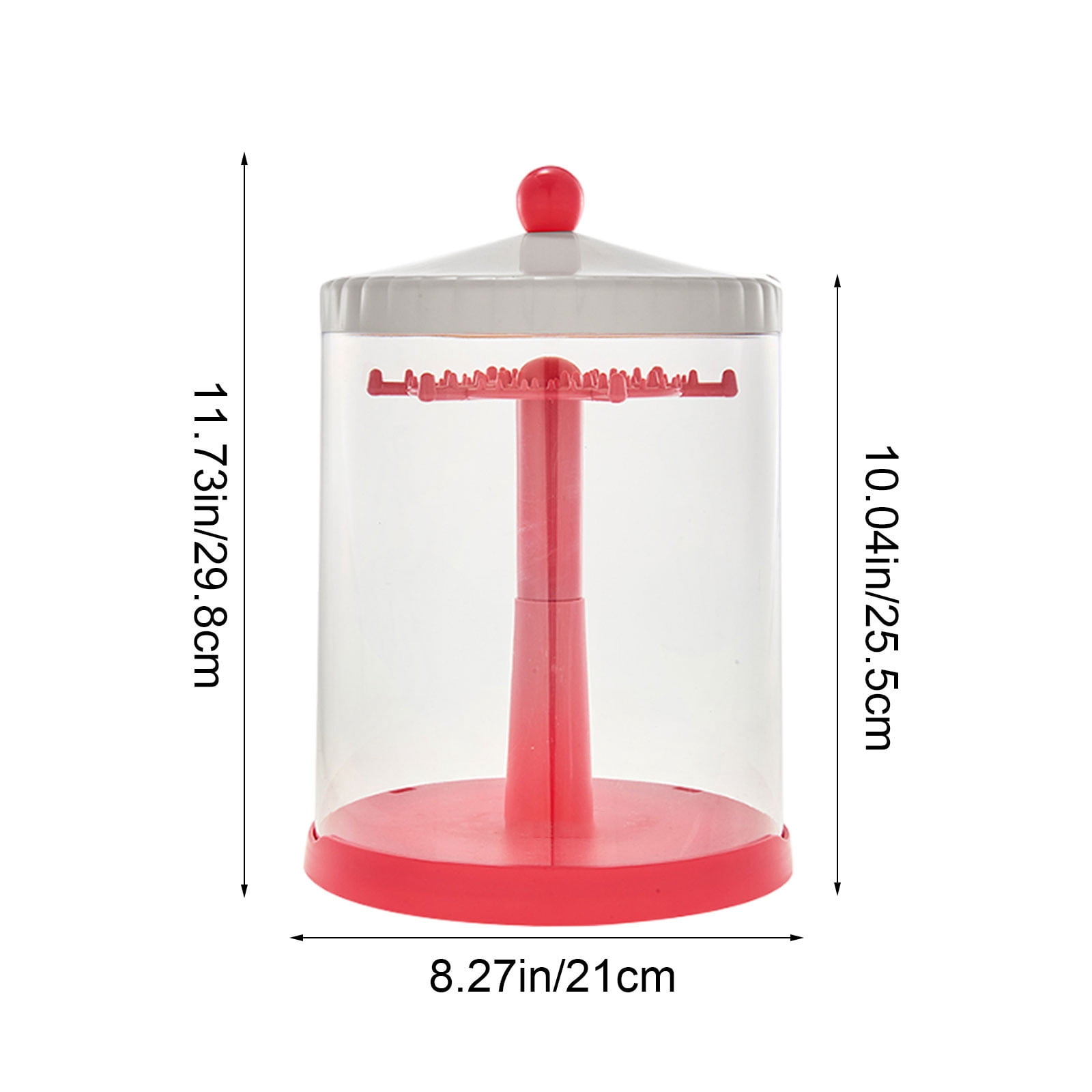 360° Rotating Storage Display Case with 360-Degree Rotation & Thickened Gears, Acrylic Dustproof Showcase for Collectible Figurines, Dolls, Toys Home Organizer