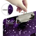 thumbnail image 4 of ALAZA Plastic Clipboard A4 Letter Size Decorative Clipboards for Students Women Men 9" x 12.5" Sparkling Butterfly Purple-a1, 4 of 6