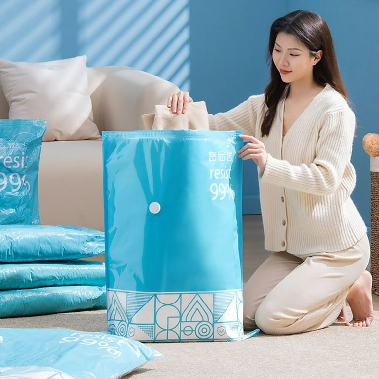 Thsue Vacuum Storage Bags 4-Pack Save 80% on Clothes Storage Space