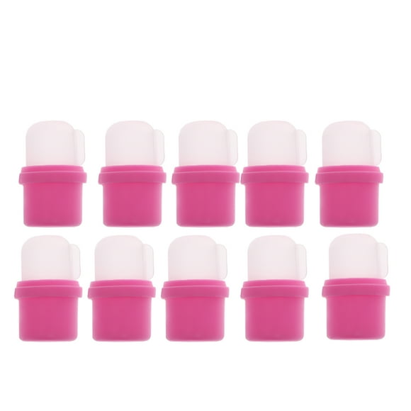 10 fundas de cristal para remojo de uñas, quitaesmaltes y herramientas prácticas de manicura.