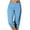 Light Blue 1, variant on Kaemgyyd Capri Pants for Women Cropped Casual Elastic Waist Fashion Trousers Yoga Running Gym Sweatpants with Pockets