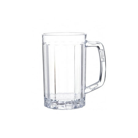 

Beer Mug Cup Acrylic Beer Drinking Cup Juice Cup Household Water Cup with Handle Barware Drinkware for Home Bar (540ml)