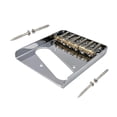 thumbnail image 4 of Milaget 6 String Bass Guitar Bridge Easy Installation Musical Instrument Replacement Silver, 4 of 9