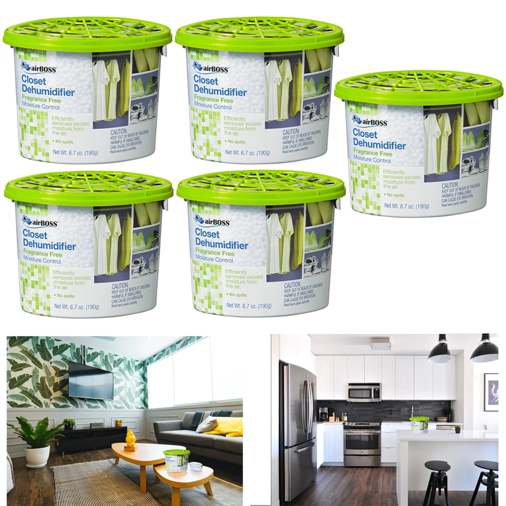 5 Air Room Dehumidifier Moisture Absorber Odorless Portable Closet Kitchen 6 7oz
