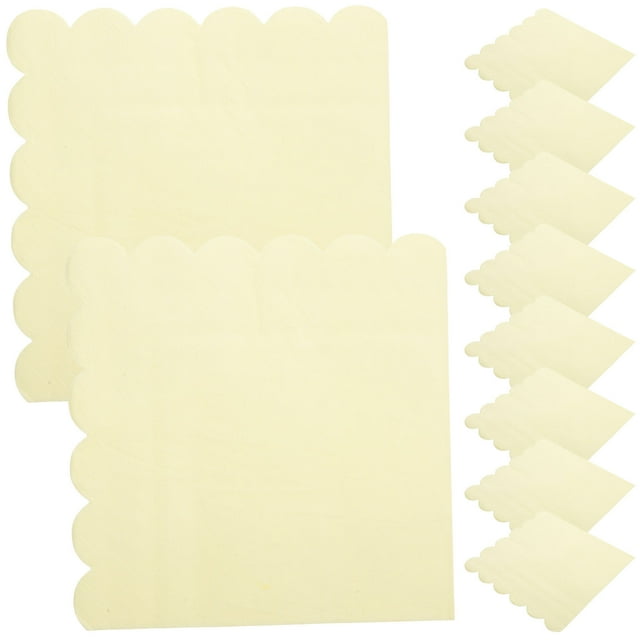 unbranded Servilletas Para Color Amarillo Claro Para De Eventos Cenas Y Celebraciones
