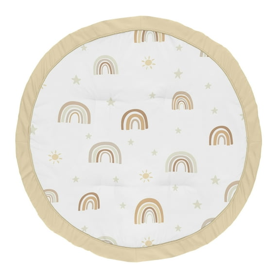 Sweet Jojo Designs Boho Rainbow Neutral Multicolor Baby Play Mat
