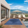 thumbnail image 2 of Navy Blue Coral Outdoor Rug for Patio/Deck/Porch, Non-Slip Large Area Rug 3 x 5 Ft, Coastal Summer Beach Ocean Buralp Indoor Outdoor Rugs Washable Area Rugs, Reversible Camping Rug Carpet Runner, 2 of 8
