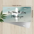 thumbnail image 2 of License Plate, Cross and Bible Verse Art Decorative Front,Personalized Stainless Steel License Plate Cover For Men Women,12.2" X 6.2", 2 of 6