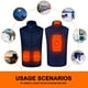 thumbnail image 4 of Chaqueta térmica inteligente unisex Chaleco de temperatura ajustable adecuado para climas fríos, 4 of 8