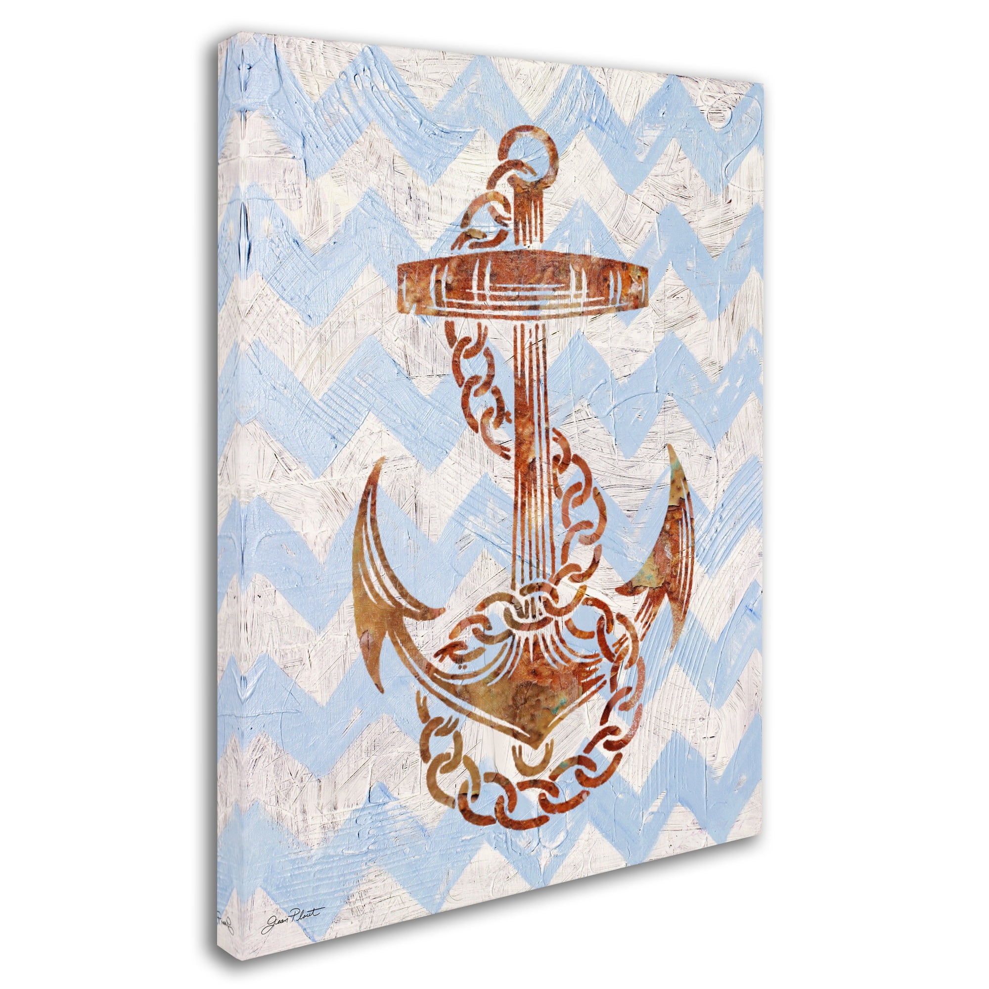 Trademark Fine Art 'Anchors Away' Canvas Art by Jean Plout