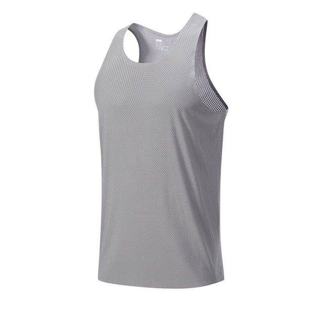 Chaleco sin mangas deportivo de verano para hombre: entrenamiento de baloncesto, poliéster, tallas S-XXL, secado rápido/transpirable, para exteriores.