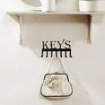 HALJEN Ceiling Tile Clips for Hanging Lights Wrought Iron Key Hook Wall