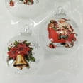 thumbnail image 2 of Holiday Time Dia 65mm 4Ct Bell &Santa Glass Ornament, 2 of 5