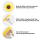 thumbnail image 4 of Clip de ventilación para difusor de coche, lindo ambientador de aire para coche, Clip de girasol para coche, decoraciones interiores de ventilación (amarillo) (2 unidades), 4 of 5