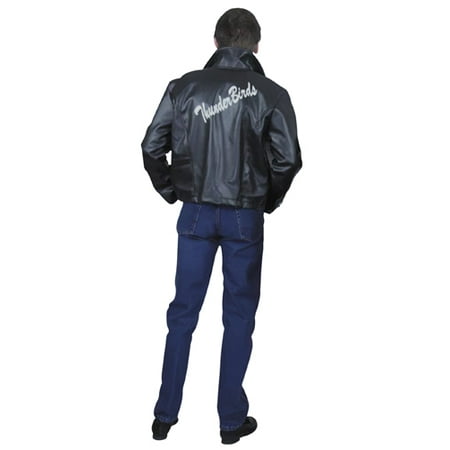 Grease Leather Jacket - Plus Size Mens Halloween (Best Oil For Leather Jacket)