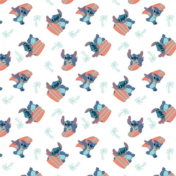 Lilo & Stitch Surfing Toss Cotton Fabric