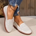thumbnail image 6 of Miluxas Women's Breathable Mesh Flats Shoes Clearance, Soft Slip on Shoes Loafer White 5.5(36), 6 of 8