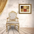 thumbnail image 3 of Grey, Jace 24x17 Gold Ornate Wood Framed with Double Matting Museum Art Print Titled - Pattern Patchwork, 3 of 4