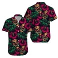 thumbnail image 5 of Camisas retro Tiki Aloha para hombre, blusa con botones y solapa hawaiana de manga corta con estampado 3D de estilo tropical para playa, 5 of 5