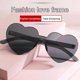 thumbnail image 4 of 1/2Pcs Love Heart Frame Sunglasses Goggles Women Brand Designer Fashion Cute Solid Vintage, 4 of 5