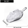 thumbnail image 5 of EcoNesxp Ice Cube Scoop Cast Aluminum Scoop Kitchen Utility Scoop Set Contour Handle Ice Scoop Suitable for Ice Maker Freezer Coffee Bean Food Candy Flour Popcorn Rust-proof Ounces, 5 of 5
