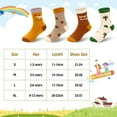 thumbnail image 3 of 10 Pairs Kids Boys Fun Novelty Socks Toddler None Slip Cotton Crew Dress Socks Cartoon Dinosaur Car Shark Stripes, 3 of 6