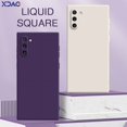 thumbnail image 2 of Square Liquid Silicone Case for Samsung Galaxy Note 10 Plus 5G Phone Back Cover SamsungNote10 Note10Plus 360 Shockproof Housing Grass Purple Samsung Note 10 Plus, 2 of 6