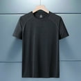 thumbnail image 2 of Sngxgn Men's Short Sleeve Crewneck T-Shirt(Grey,XL), 2 of 9
