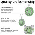 thumbnail image 3 of Howlite Jewelry Sets for Women - Turquoise Inspired Western Cowgirl Accessories - Statement Cuff Bracelet Necklace Earrings Sets Southwestern Chunky  Costume Jewelry - Green Christmas Gifts, 3 of 12