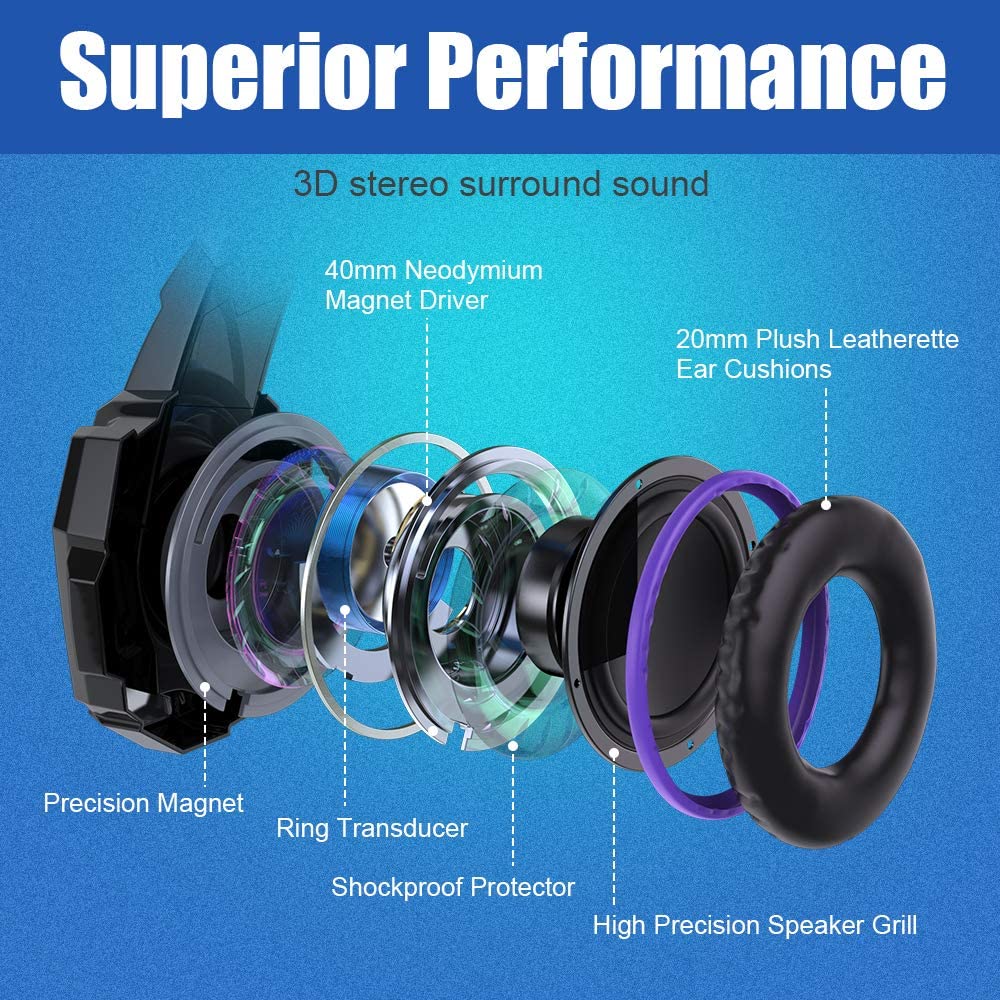 BENGOO G9000 Stereo Gaming Headset for 