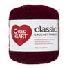 Red Heart Classic Cotton Size 10 Burgundy Thread, 1 Each