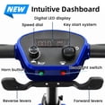 thumbnail image 4 of Lightweight Foldable 4-Wheel Mobility Scooter for Adults & Seniors – 15-30 Miles Long Range Electric Powered Wheelchair, 350W Motor, Removable Battery, Portable Travel Scooter for Elderly & Disabled, 4 of 9