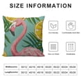 thumbnail image 5 of Qinduosi Pillow Cover and Exotic Leaves Theme Farmhouse Decorative Throw Pillow Cover for Sofa Couch Home Decoration White, 5 of 5