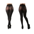 thumbnail image 3 of MeMoi Honey Bee/Solid Control Top Tights 2 Pack - Womens - Female, Q1/Q2, Black-Black, 3 of 3