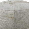 thumbnail image 5 of DecMode Leather Handmade Cowhide Stool with Patchwork Pattern, Gray, 5 of 13